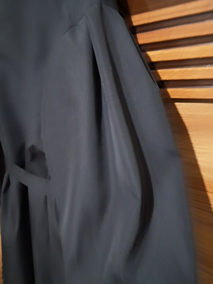 Gri Kadın Uzun Kuşaklı Trençkot - Görsel 5