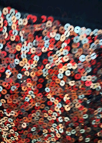 Parlak Payetli Kemerli Mini Etek - Görsel 5