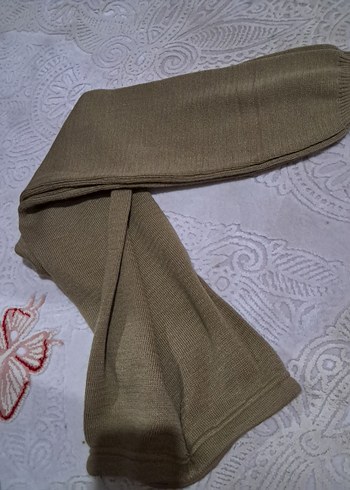 Bej Triko Kadın Rahat Kesim Pantolon - Görsel 3