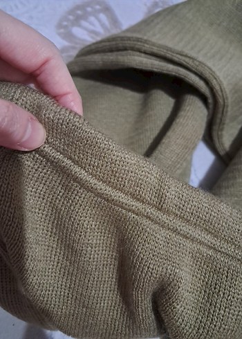 Bej Triko Kadın Rahat Kesim Pantolon - Görsel 6