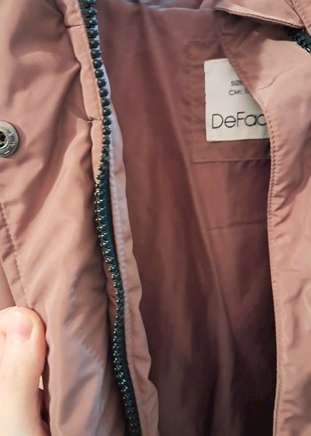 Düğmeli Uzun Kahverengi Kadın Kışlık Mont - Görsel 4