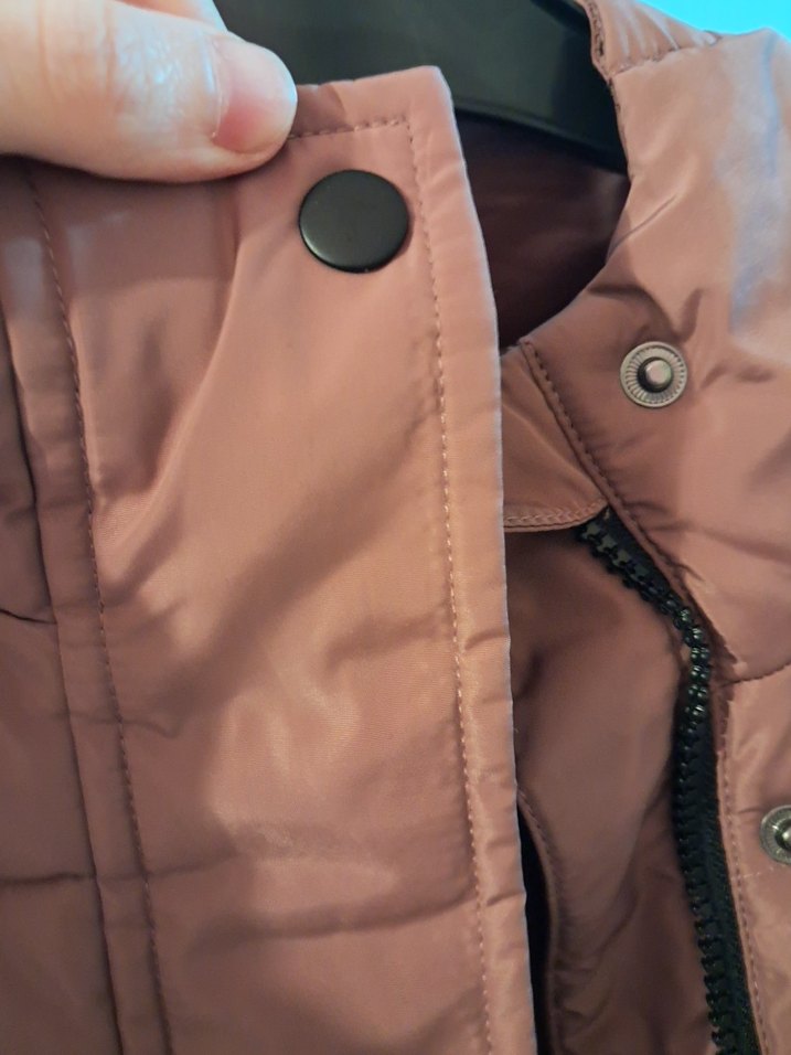 Düğmeli Uzun Kahverengi Kadın Kışlık Mont - Görsel 3