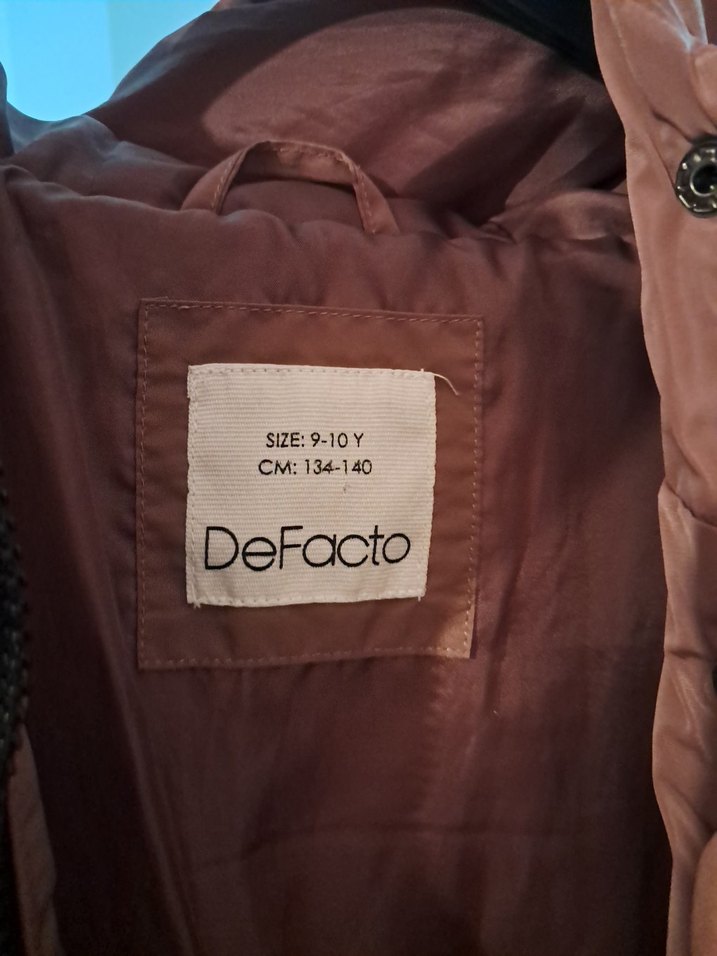 Düğmeli Uzun Kahverengi Kadın Kışlık Mont - Görsel 5