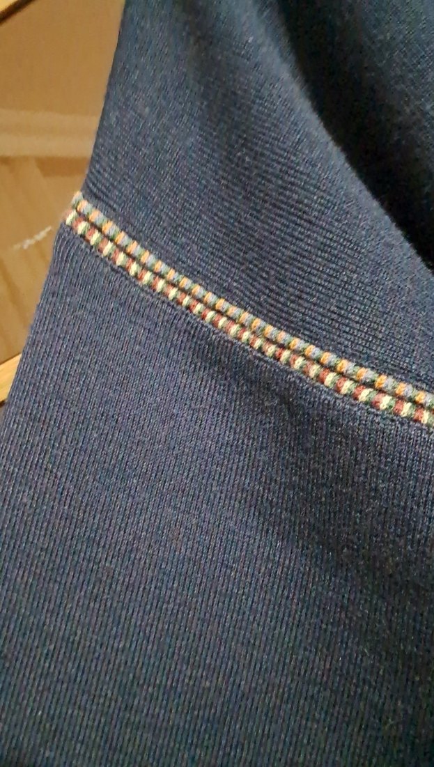 Lacivert V Yaka Erkek Örgü Yün Kazak - Görsel 3