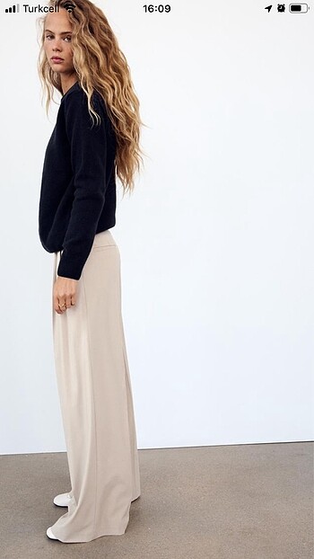 Zara pilili pantolon