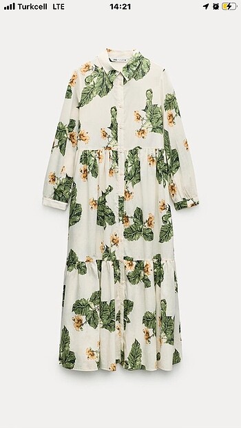 Zara Zara Zw collectıon çiçek desenli elbise