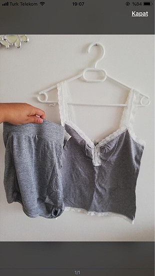 Şortlu pijama takımı