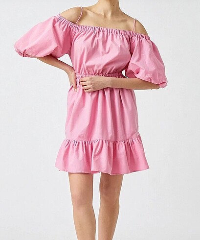 pembe elbise mini