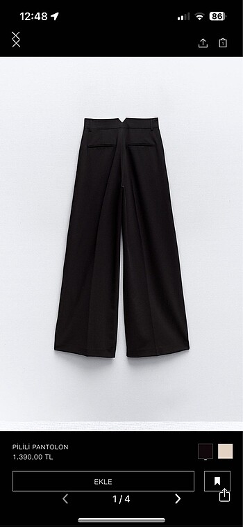 pilli pantolon zara 42