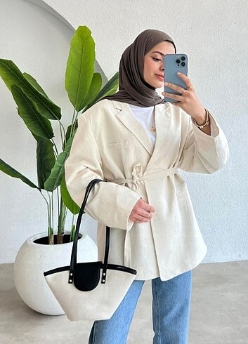 Keten Blazer Ceket
