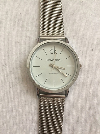 Calvin klein saat gümüş
