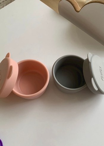 Pembe ve Gri Çocuk Tabak Seti - Görsel 2