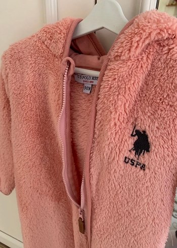 Peluş Detaylı Pembe Bebek Tulum - Görsel 3