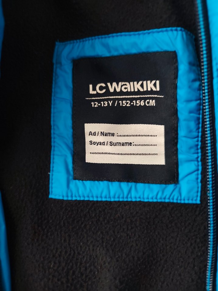 Kapüşonlu Mavi Erkek Çocuk Mont - Görsel 2