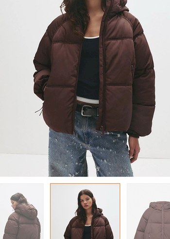 Kahverengi Kadın Midi Kışlık Mont - Görsel 2