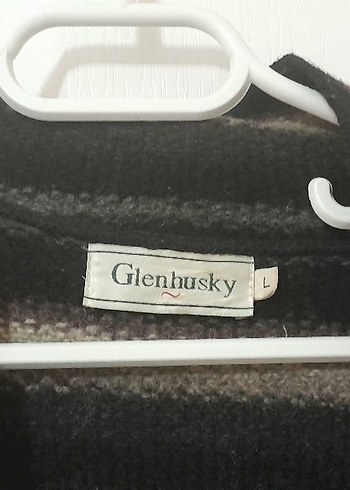 Düğmeli Lacivert Gri Yün Kadın Hırka - Görsel 2