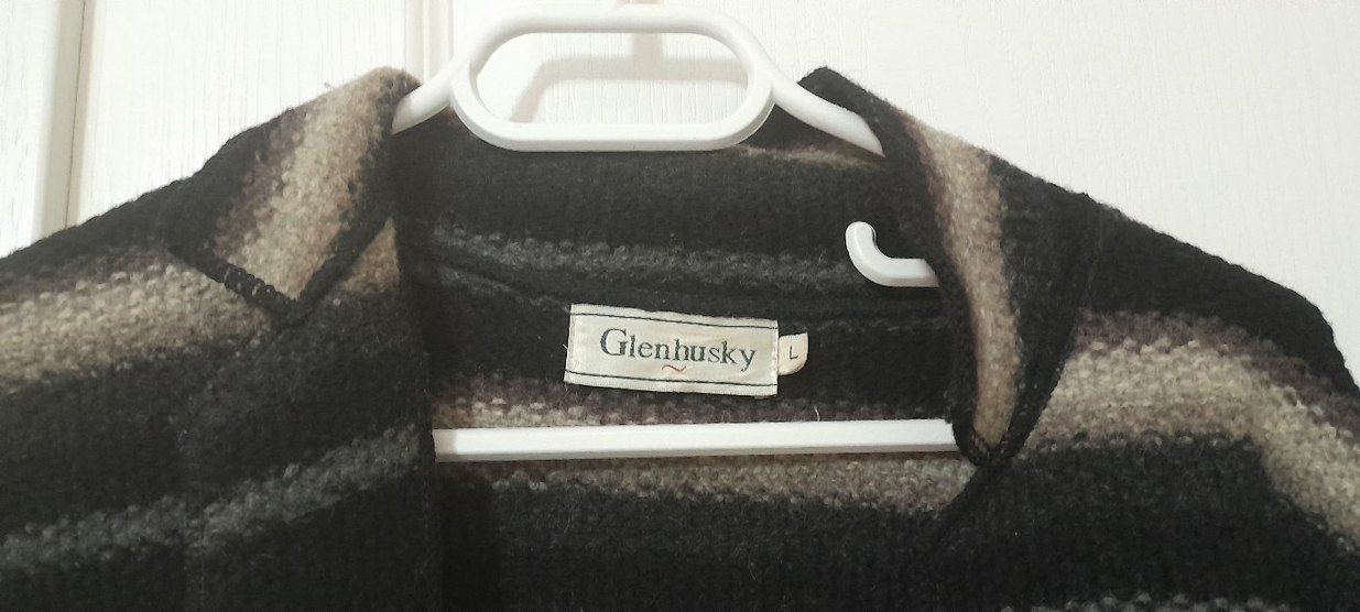 Düğmeli Lacivert Gri Yün Kadın Hırka - Görsel 2