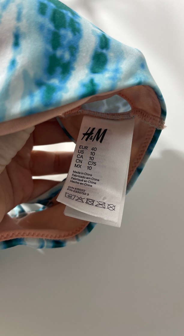 Turkuaz Çapraz Detaylı Bohem Bikini Üstü - Görsel 2