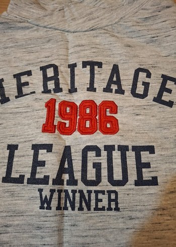 10-11 yaş Lcw Gri Erkek Çocuk Yüksek Yakalı Sweatshirt - Görsel 3