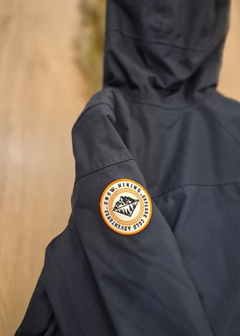 lacivert Erkek Çocuk Kürklü Kapüşonlu Mont - Görsel 5