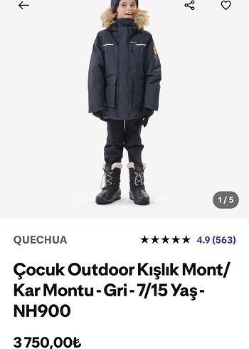 lacivert Erkek Çocuk Kürklü Kapüşonlu Mont - Görsel 9