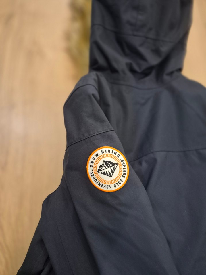 lacivert Erkek Çocuk Kürklü Kapüşonlu Mont - Görsel 5