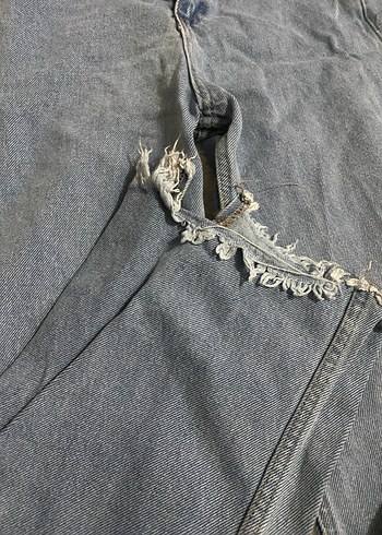 Diğer Kadın Mavi Bol Kesim Denim Jean