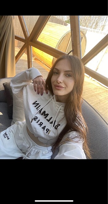 s Beden beyaz Renk Balmain eşofman takımı