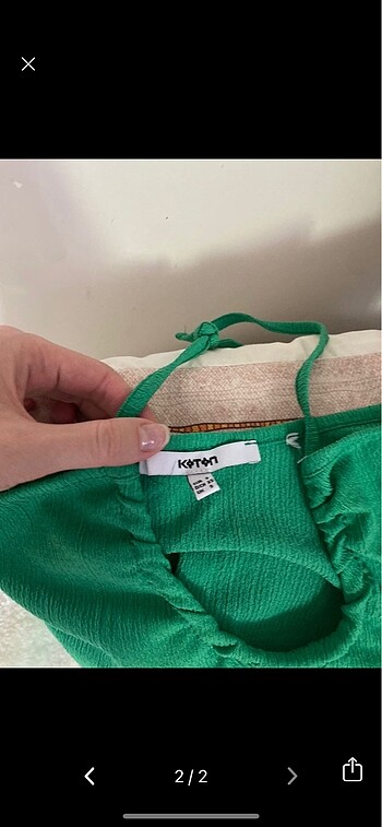 Koton Boyundan geçmeli crop