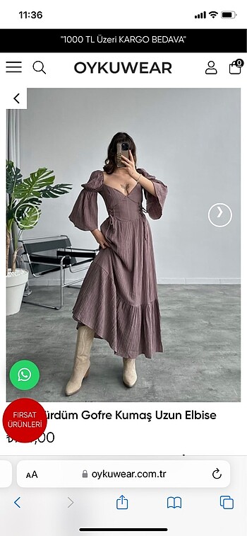 s Beden mor Renk Öykü wear yazlık elbise