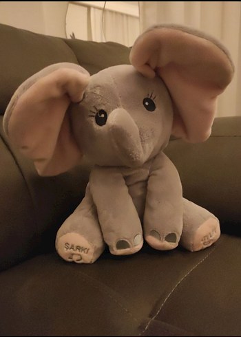 Gri Peluş Fil Oyuncak