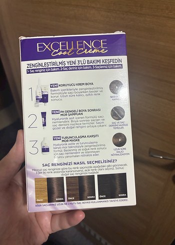 L'Oréal Excellence Cool Creme Saç Boyası 6.11 Koyu Küllü Mor - Görsel 2