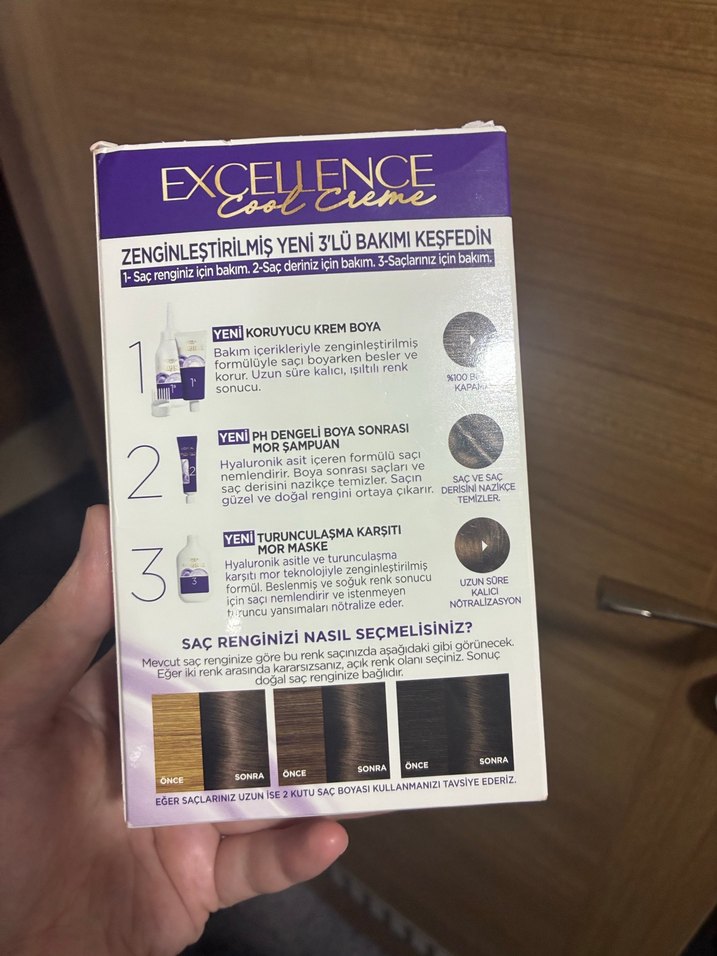 L'Oréal Excellence Cool Creme Saç Boyası 6.11 Koyu Küllü Mor - Görsel 2