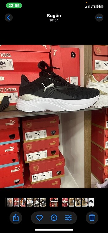 Puma Puma siyah kadın spor ayakkabı