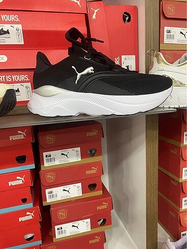 Puma siyah kadın spor ayakkabı