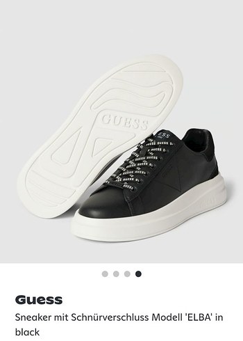 45 Beden siyah Renk GUESS ERKEK SNEAKER AYAKKABI