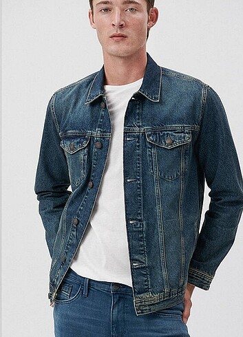 (MAVİ JEANS) DRAKE TOZLU VİNTAGE ERKEK JEAN CEKET 