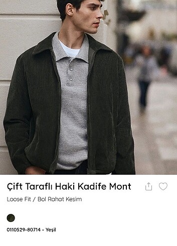 ORİJİNAL MAVİ JEANS ERKEK ÇİFT TARAFLI KADİFE MONT