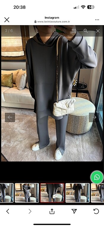 Lavinia Couture Antrasit Neopren Zımbalı Sweatshirt