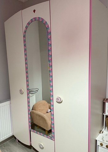 Çilek mobilya çocuk gardrop ve dolabı - Görsel 2