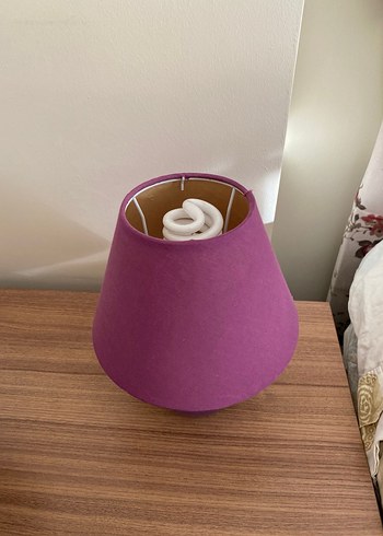 Mor Renkli Masa Lambası Seti - Görsel 4