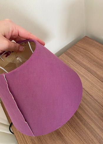 Mor Renkli Masa Lambası Seti - Görsel 5