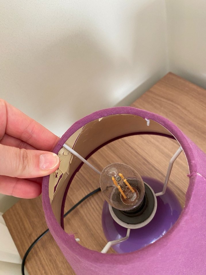 Mor Renkli Masa Lambası Seti - Görsel 3