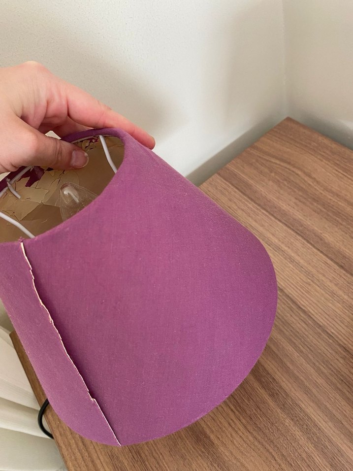 Mor Renkli Masa Lambası Seti - Görsel 5