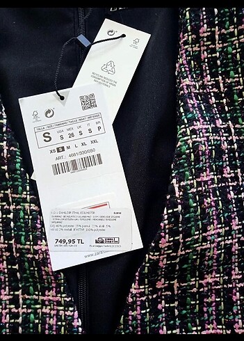 s Beden çeşitli Renk Zara dokulu blazer elbise