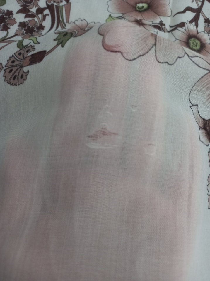 çiçekli dantel kenarlı tülbent yemeni başörtü - Görsel 3