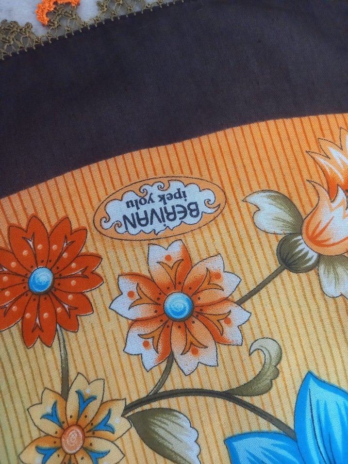 oyalı Renkli Bohem Kadın tülbent yemeni başörtü - Görsel 2