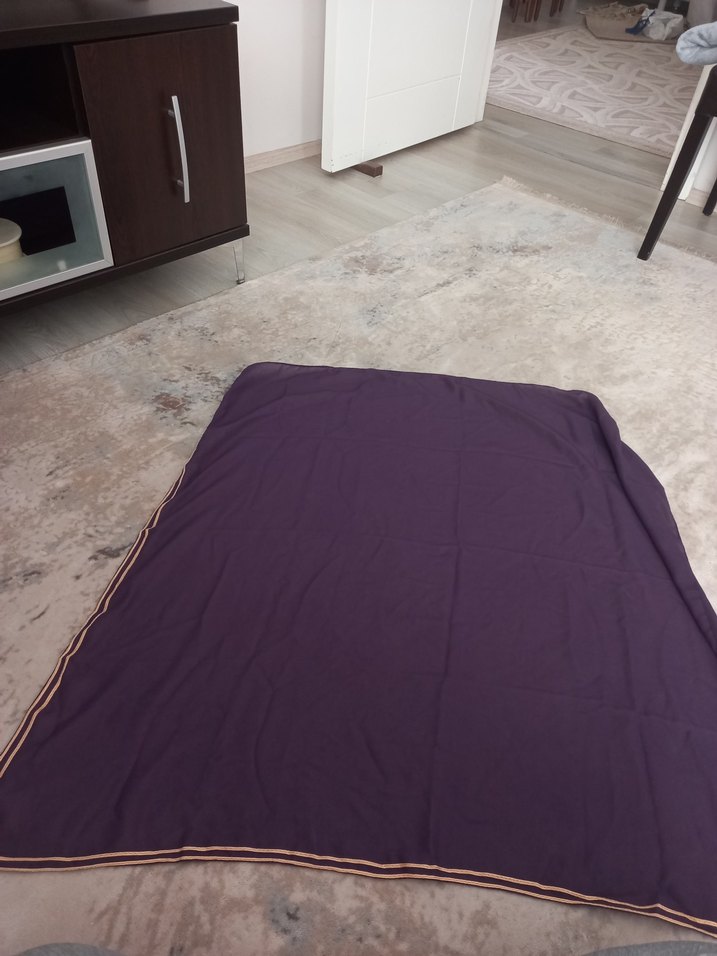 mor şifon eşarp - Görsel 2