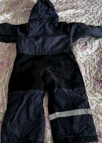 Kemerli Mavi Bebek Kayak Tulumu - Görsel 3