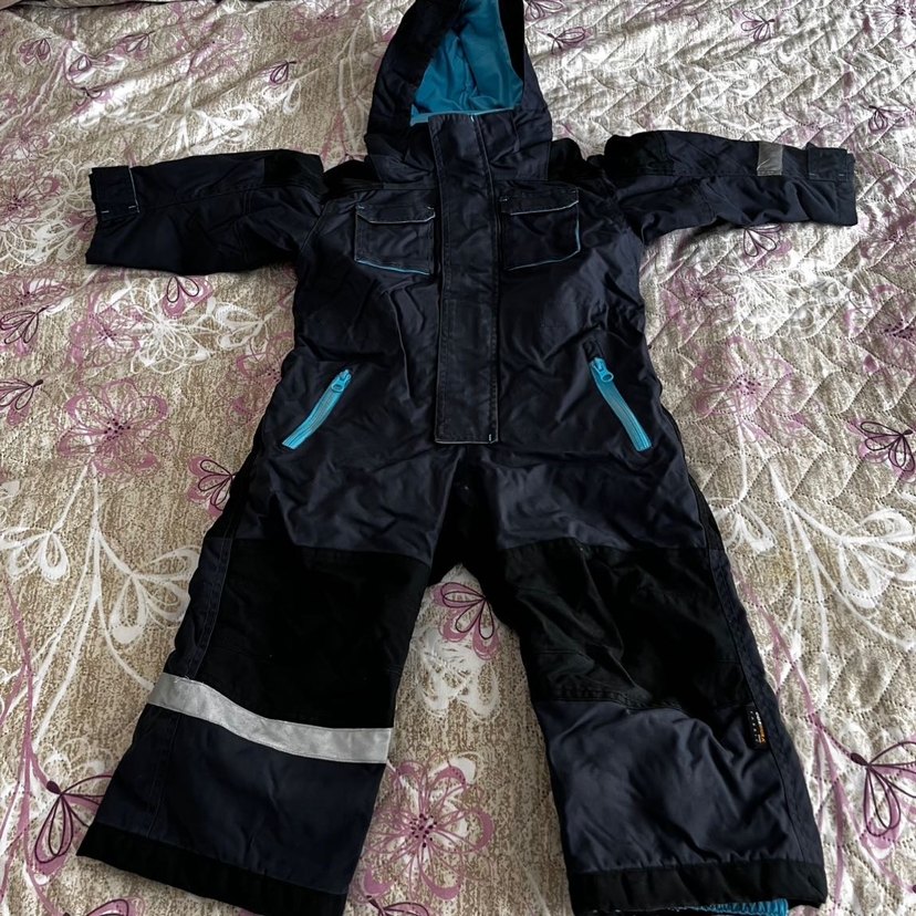 Kemerli Mavi Bebek Kayak Tulumu - Görsel 2